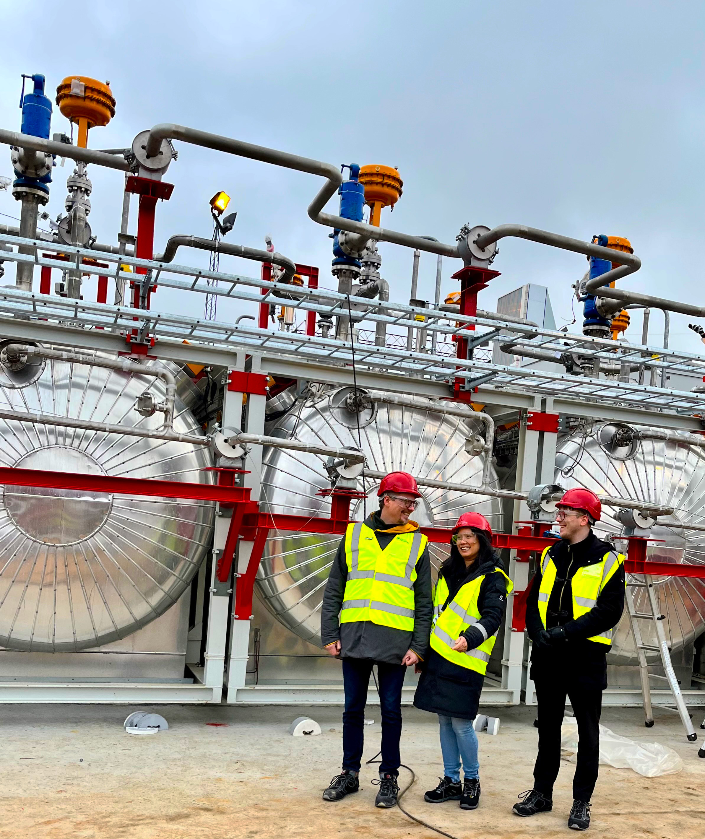 Nefco site visit Heatcube at Norbis Park Feb 2023