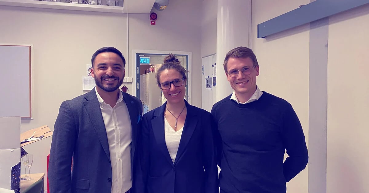 Rafael Guédez, Silvia Trevisan and Bjarke Buchbjerg.
